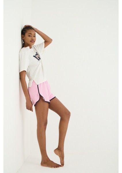 Love Örme Kısa Kol Pijama - Tshirt Şort Set fiyatları
