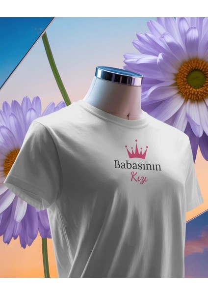Özel Tasarım "babasının Kızı" Yazılı Kadın/çocuk Tişört