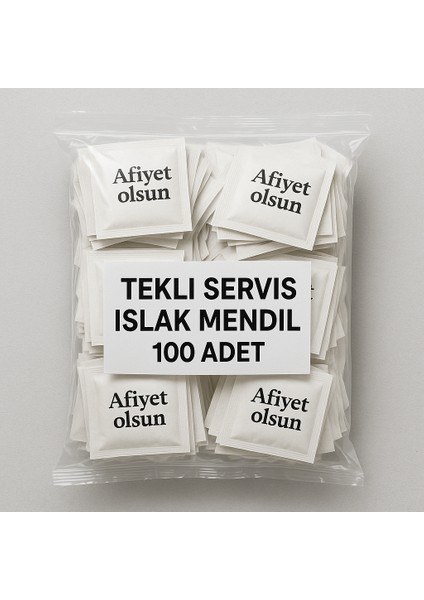 Tekli Servis Islak Mendil 100 Adet modelleri