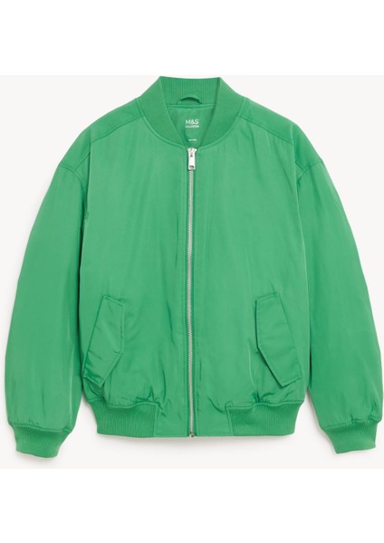 Relaxed Fit Bomber Ceket