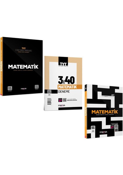 Tyt Ayt Matematik Soru ve Deneme Seti 3 Kitap
