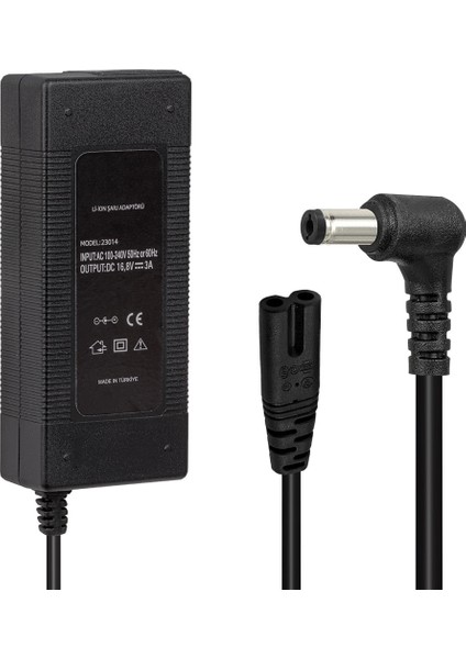 16.8V 3Ah Lithium Ion Battery Charger 5.5-2.5mm Lityum Ion Pille Için Uygun Şarj Cihazı fırsatları
