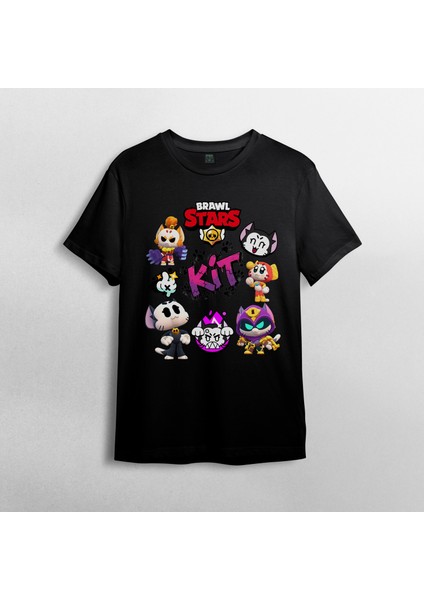 Brawl Stars Kit Unisex %100 Pamuklu Bisiklet Yaka T-Shirt Model 2 fiyatları