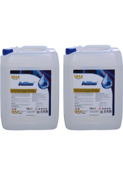 AdBlue® by İGSAŞ 10 Lt x 2 – Onaylı, ISO 22241 Sertifikalı Çevre Dostu Üre Çözeltisi (20 Lt)