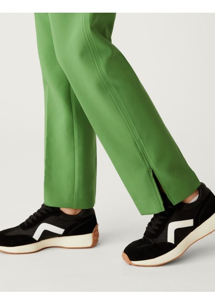 Fermuar Detaylı Straight Leg Pantolon modelleri
