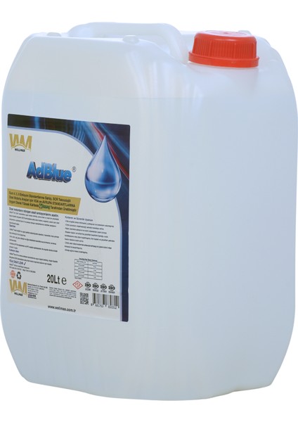 İGSAŞ AdBlue® Wellblue 20 Lt – VDA Onaylı, ISO 22241 Sertifikalı Çevre Dostu Üre Çözeltisi modelleri
