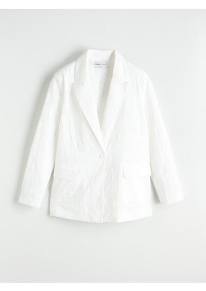 Yeni Sezon Ajurlu Brode Kadin Blazer Ceket - S5RA79Z8 indirimleri