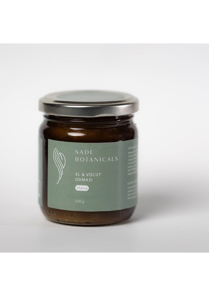 El & Vücut Ovması - Hava - Doğal Vegan Tuz Peeling 250G Cam Kavanoz