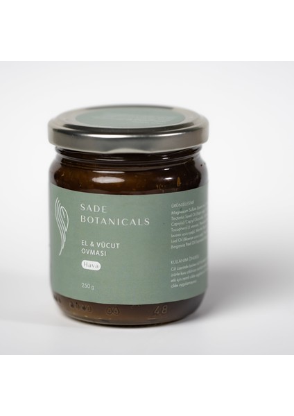 El & Vücut Ovması - Hava - Doğal Vegan Tuz Peeling 250G Cam Kavanoz fiyatları