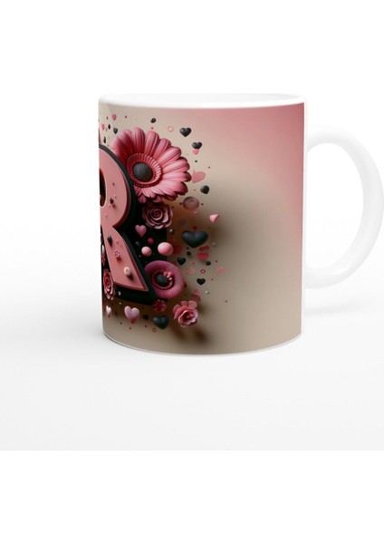 R Harfi Modern Tasarımlı Kupa Bardak modelleri