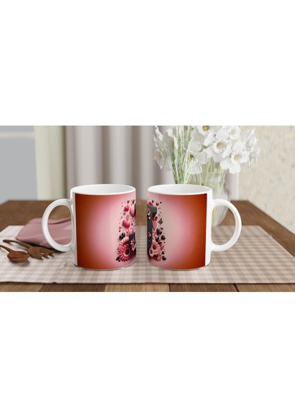 J Harfi Kontrast Detaylı Harfli Kupa Bardak indirimleri