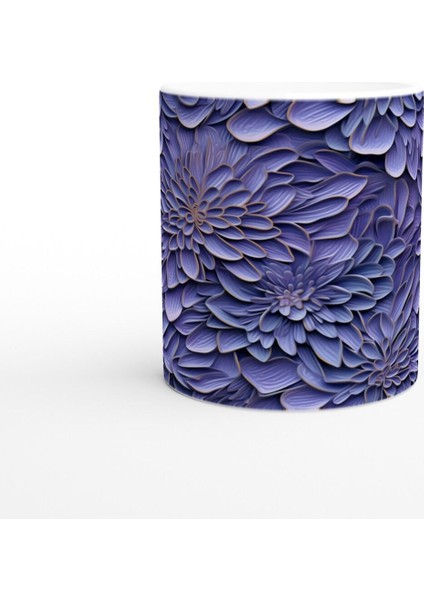 Mor Fırtına Çiçek Desenli Kupa Bardak fiyatları