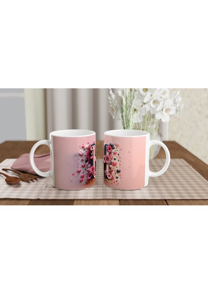 H Harfi Zarif Alfabe Kupa Bardak indirimleri