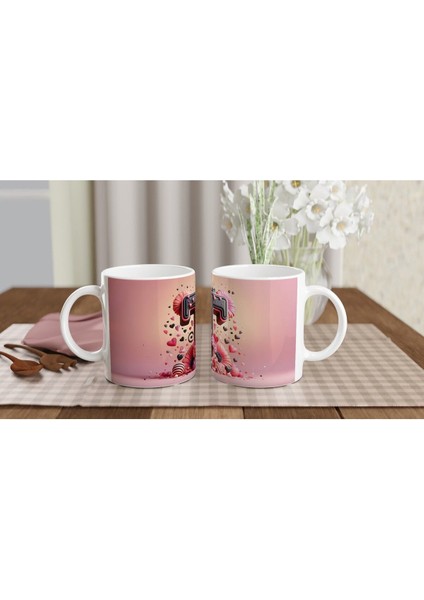 T Harfi Sanatsal Dokulu Kupa Bardak indirimleri