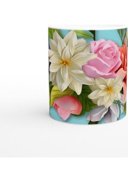 Pastel Çiçek Bahçesi Temalı Kupa Bardak fiyatları