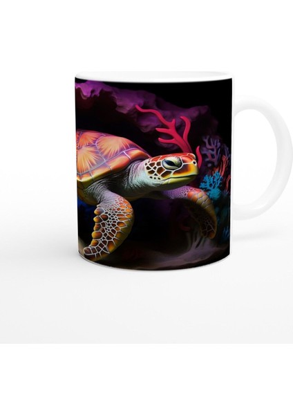 Alev Kabuklu Su Altı Kaplumbağası Kupa Bardak modelleri