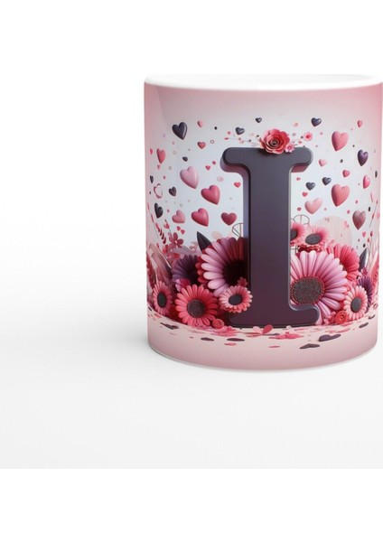 I Harfi Duru Tasarımlı Alfabe Kupa Bardak