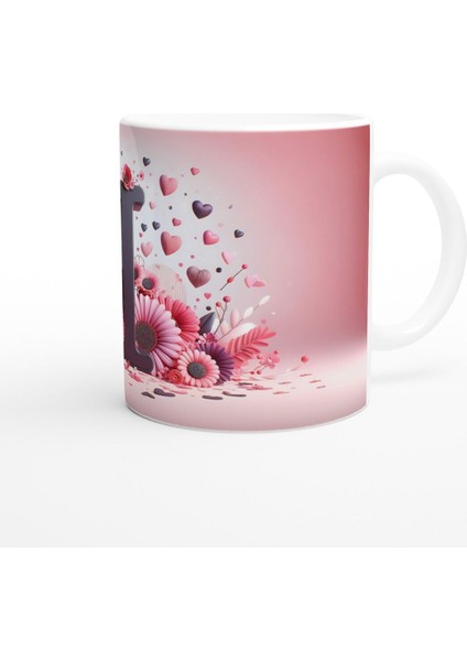 I Harfi Duru Tasarımlı Alfabe Kupa Bardak modelleri