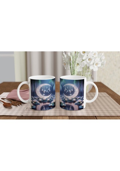 Yengeç Burcu Baskılı Kahve Kupası - Ay Işığında Zodyak Bahçesi Vs3 indirimleri