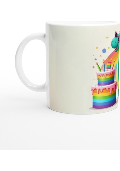 Neşeli Dinozor Doğum Günü Temalı Çocuklara Özel Baskılı Kupa Bardak fiyatları