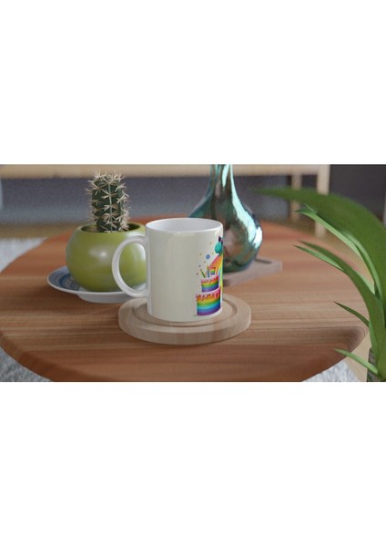 Neşeli Dinozor Doğum Günü Temalı Çocuklara Özel Baskılı Kupa Bardak fırsatları