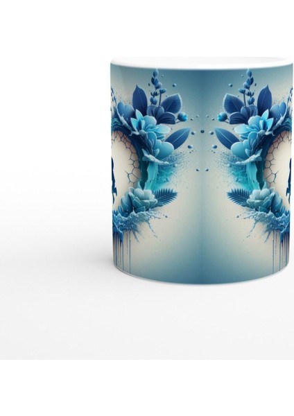 Mavi Tonlarda Dalgalar Arasında Anne ve Çocuk Kupa Bardak fiyatları