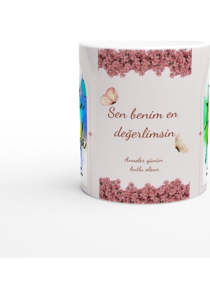 Sen Benim En Değerlimsin Baskılı Kupa Bardak