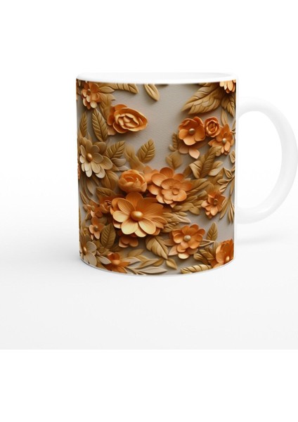 Gün Batımı Esintili Çiçekli Kupa Bardak modelleri