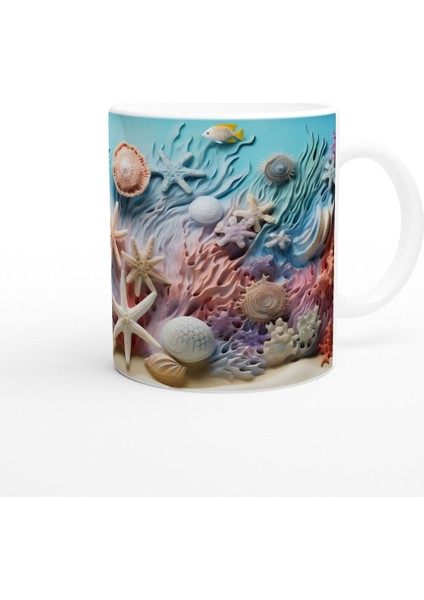 Mercan Bahçesi ve Tropik Balıklar Kupa Bardak modelleri