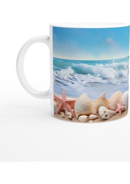 Mavi Ufukta Deniz Kabuğu Kupa Bardak fiyatları