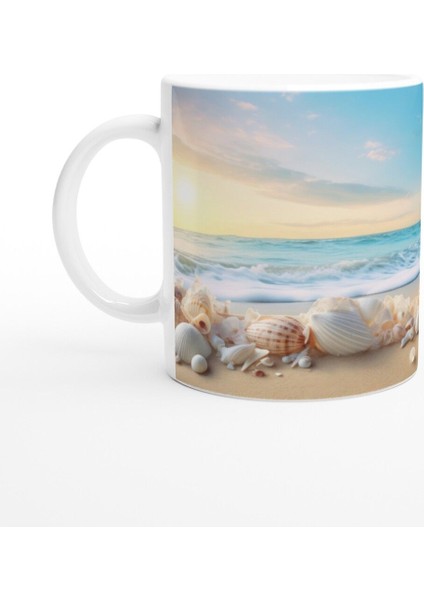 Sabah Işığında Deniz Kabuğu Temalı Kupa Bardak fiyatları