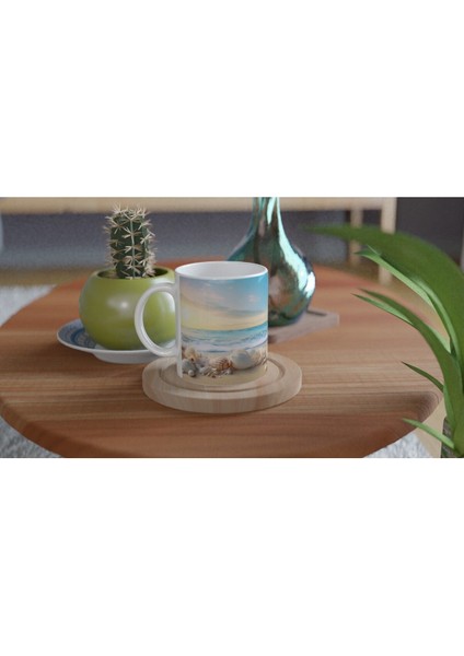 Sabah Işığında Deniz Kabuğu Temalı Kupa Bardak fırsatları