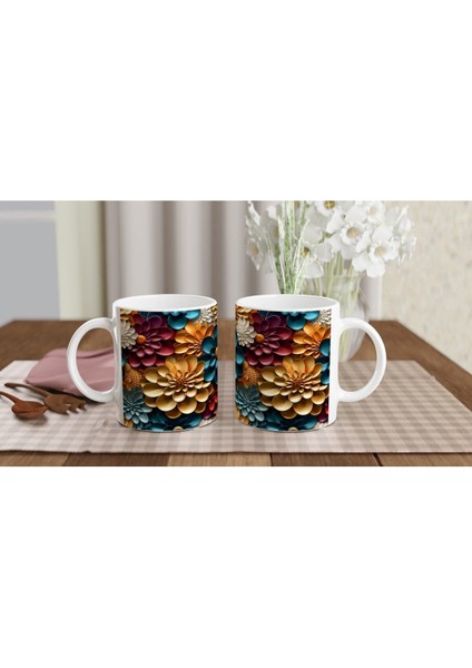 Renk Karnavalı Çiçekli Kupa Bardak indirimleri