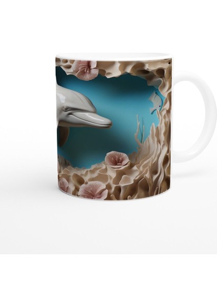 Okyanus Dansı Yunus Figürlü Kupa Bardak modelleri