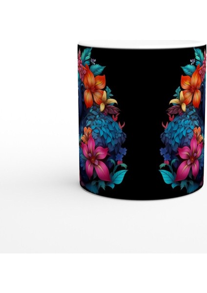 Çiçekli Goril Baskılı Kupa Bardak fiyatları