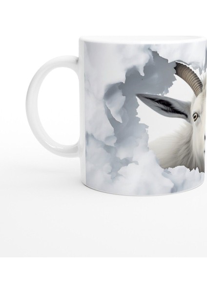 Duvarı Yarmış Dağ Keçisi Temalı Baskılı Kupa Bardak fiyatları