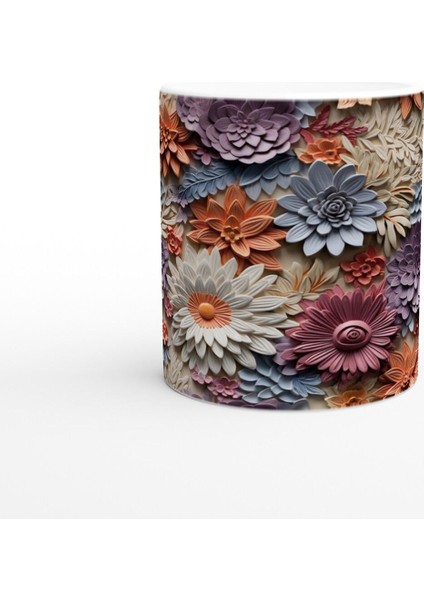 Baharat Tonlarında Rölyef Çiçekli Kupa Bardak fiyatları