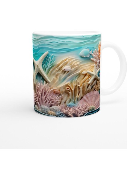 Deniz Yıldızları ve Kabukların Dansı Kupa Bardak modelleri