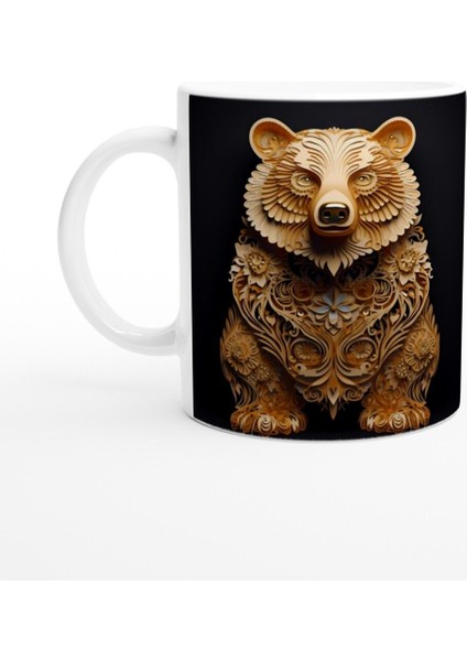 Altın Çiçekli Bohem Ayı Kupa Bardak