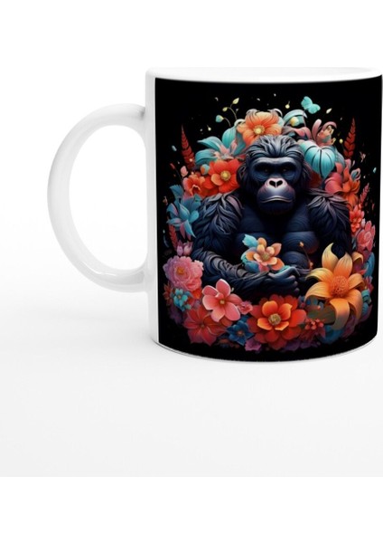 Çiçeklerin Efendisi Goril Kupa Bardak