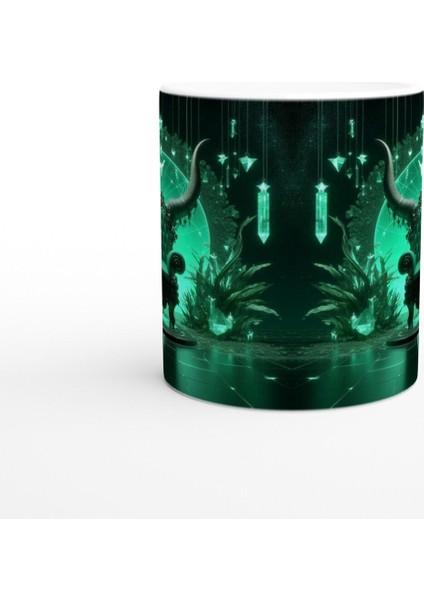 Boğa Burcu Baskılı Kahve Kupası - Galaktik Taht Odası Temalı Vs4 fiyatları