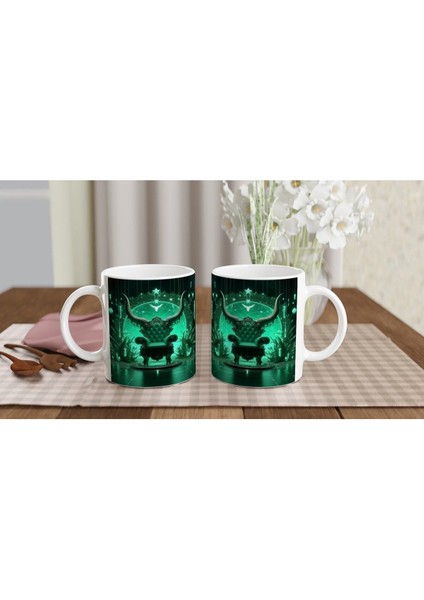 Boğa Burcu Baskılı Kahve Kupası - Galaktik Taht Odası Temalı Vs4 indirimleri