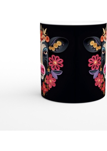 Çiçek Taçlı Neşeli Inek Kupa Bardak fiyatları