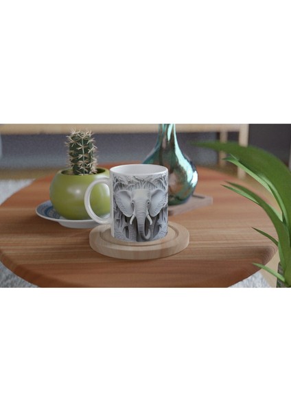 Ormanın Sessiz Gücü Fil Temalı Baskılı Kupa Bardak fırsatları