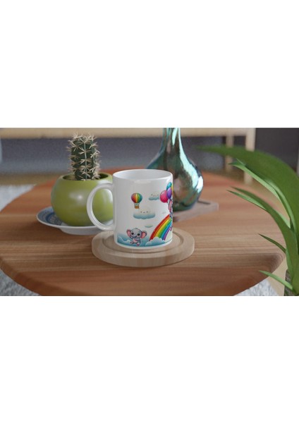 Balonlarla Uçan Sevimli Fil Kupası modelleri