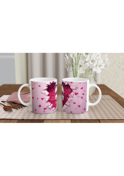 Kalpli Duvar Arasından Bakan Alpaka Temalı Baskılı Kupa Bardak indirimleri