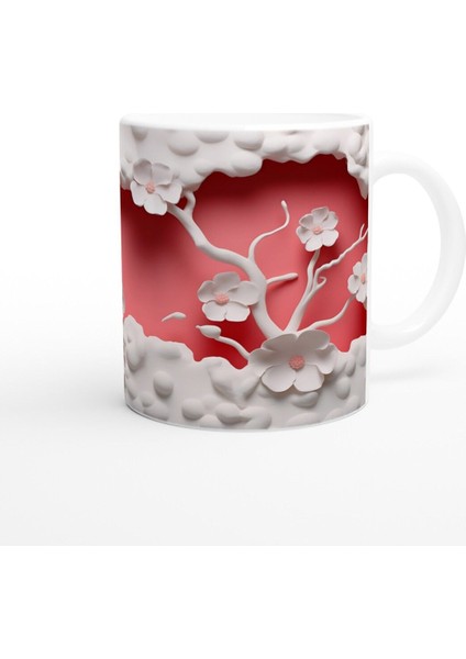 Mercan Çiçekleri ve Dalgalar Su Altı Temalı Kupa Bardak modelleri