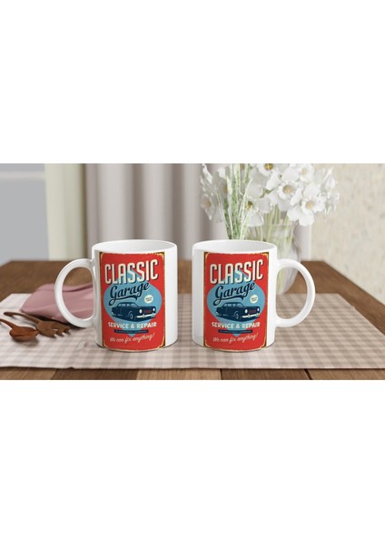 Classic Garage Servis Temalı Retro Kupa Bardak indirimleri