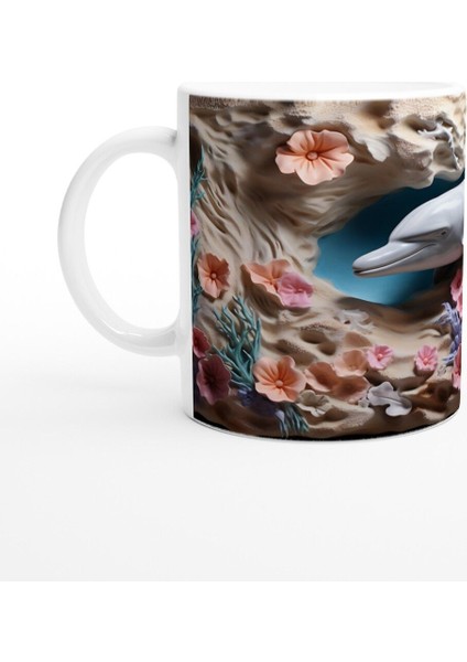 Mercan Bahçesindeki Neşeli Yunus Kupa Bardak fiyatları