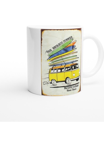 Endless Summer Retro Sörf Minibüs Baskılı Kupa Bardak fiyatları